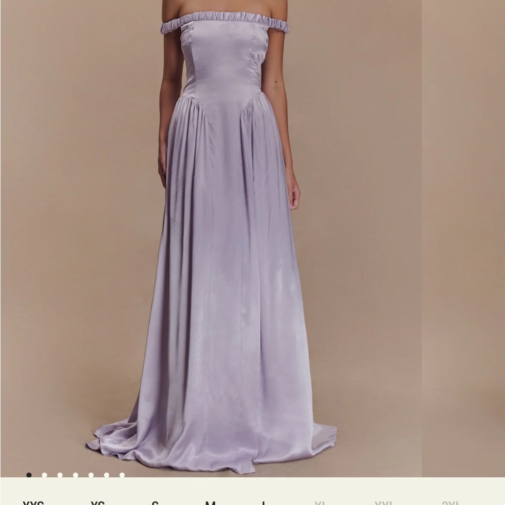 Meshki Strapless Lavender Dress